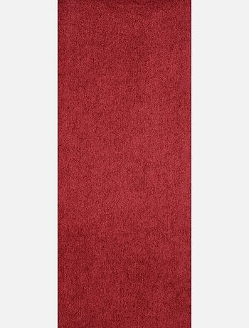 Rideau rouge aspect velours