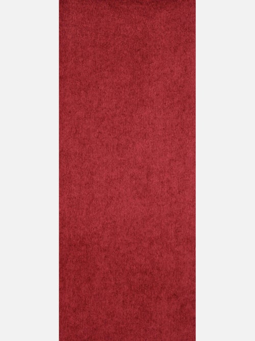 Rideau rouge aspect velours - Kiabi