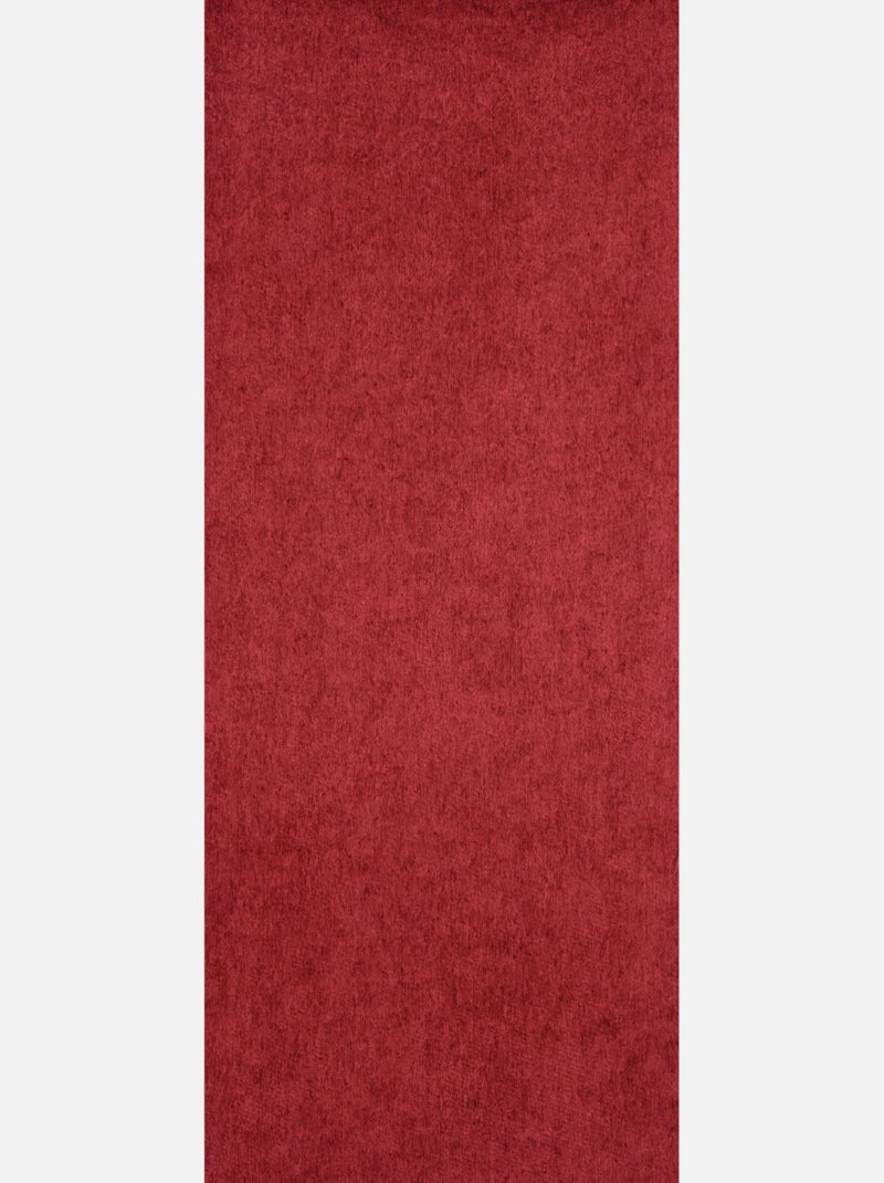 Rideau rouge aspect velours Rouge - Kiabi