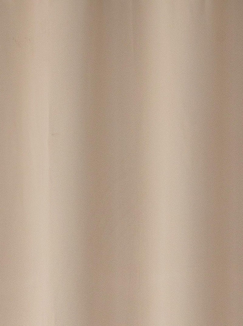 Rideau semi occultant uni coloré Beige - Kiabi