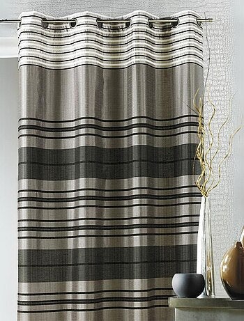 Rideau Shantung rayure chenille