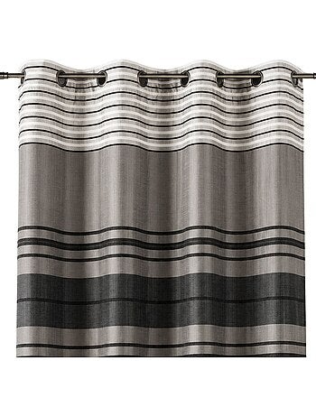 Rideau shantung rayure chenille