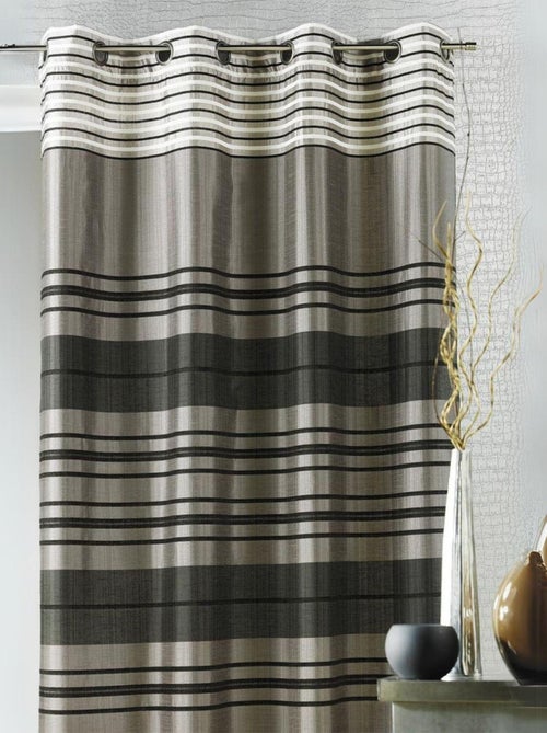 Rideau Shantung rayure chenille - Kiabi