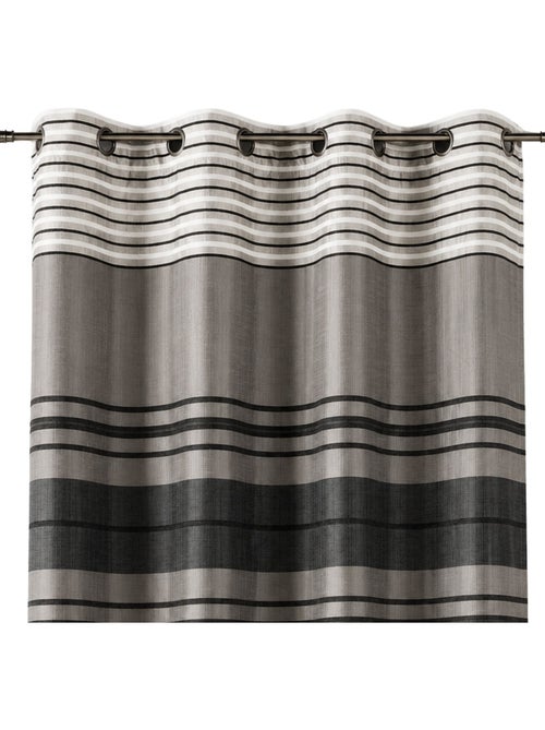 Rideau shantung rayure chenille - Kiabi Rideau shantung rayure chenille - Kiabi