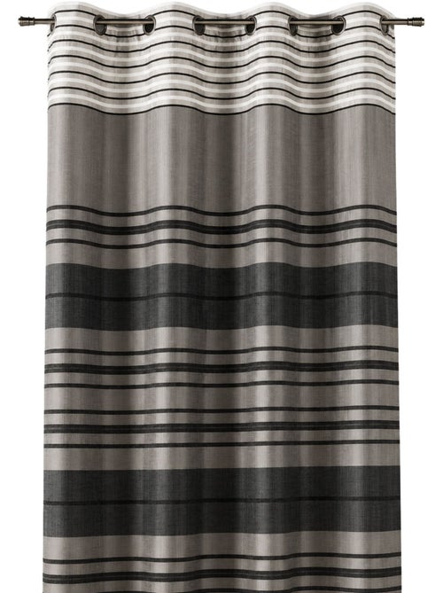 Rideau shantung rayure chenille - Kiabi Rideau shantung rayure chenille - Kiabi