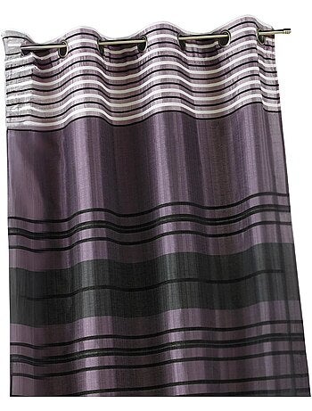 Rideau shantung rayure chenille