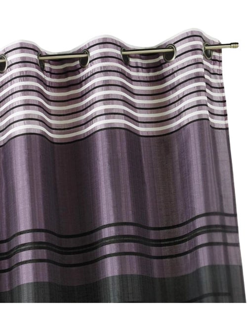 Rideau shantung rayure chenille - Kiabi Rideau shantung rayure chenille - Kiabi