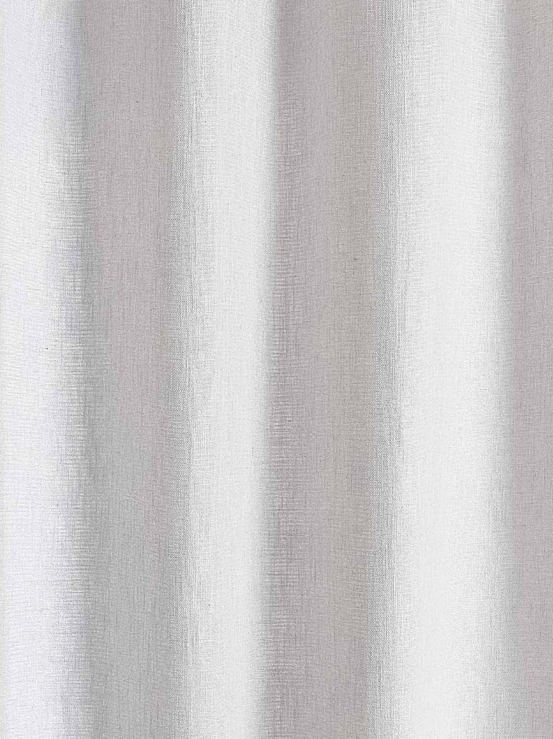 Rideau tamisant  -  - Effet tissé Blanc - Kiabi
