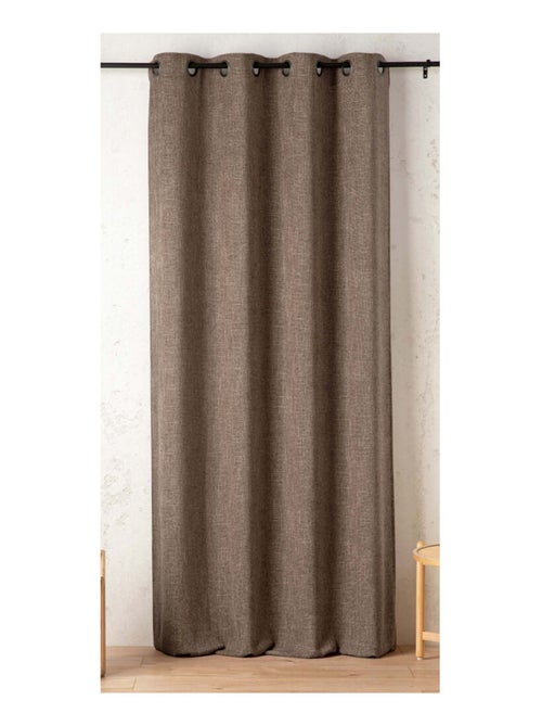 Rideau tamisant  - Effet lin authentique - Kiabi