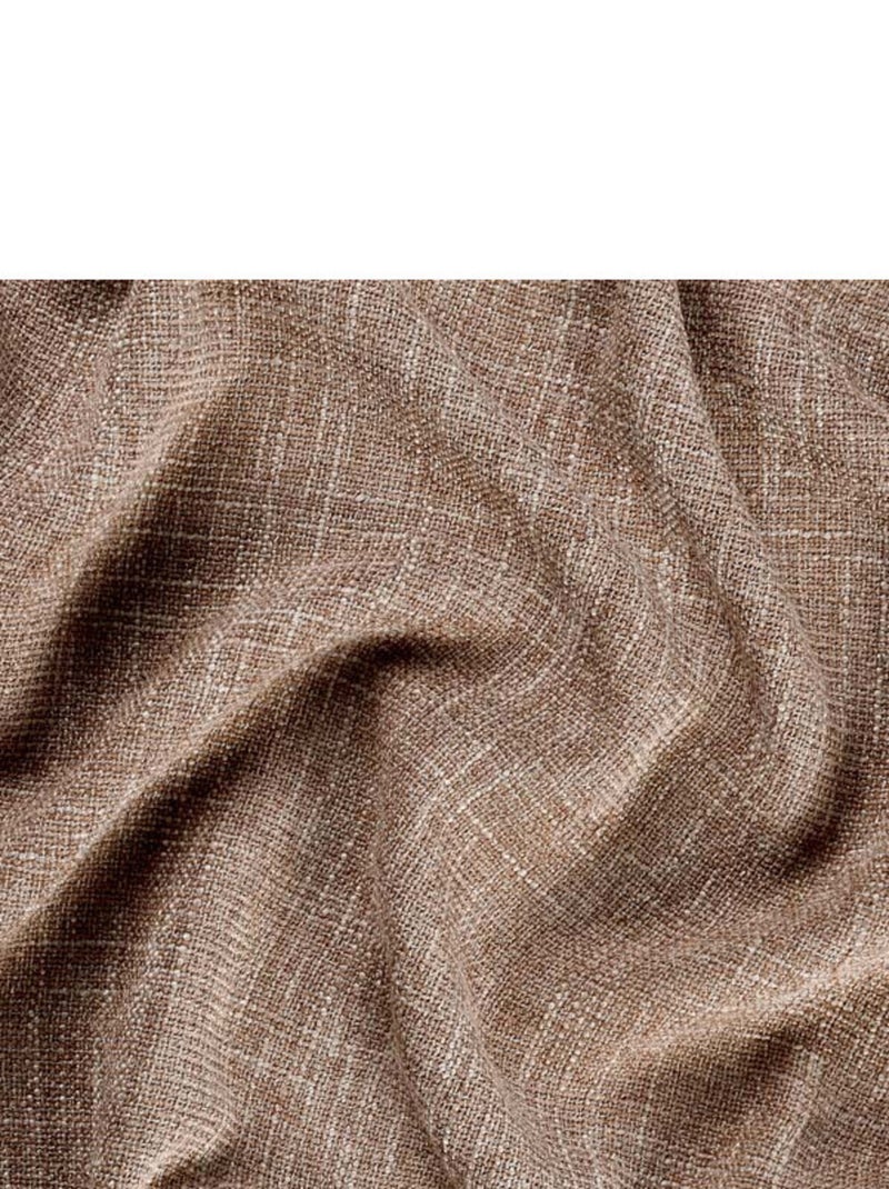 Rideau tamisant  - Effet lin authentique Taupe - Kiabi