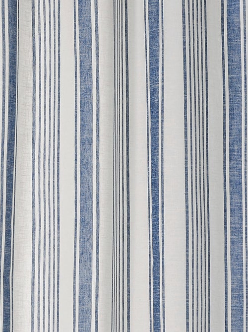 Rideau tamisant  - Effet rayures d'antan - Kiabi