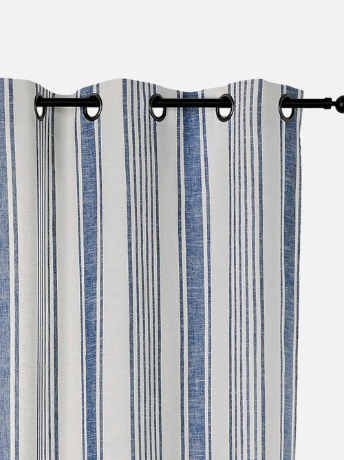 Rideau tamisant  - Effet rayures d'antan - Kiabi