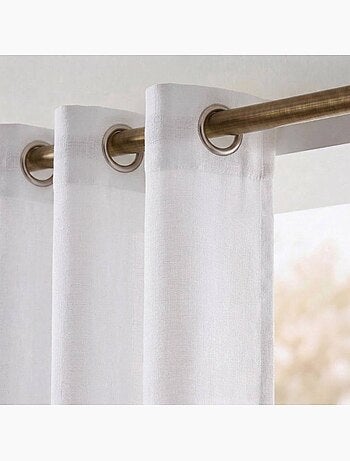 Rideau tamisant 100% coton flammé 140x250cm