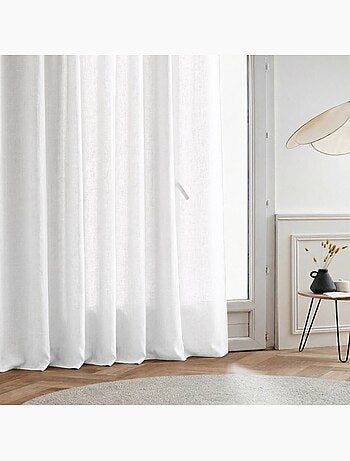Rideau tamisant 100% coton flammé 140x250cm