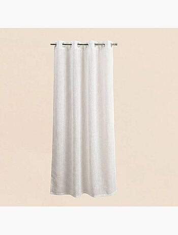 Rideau tamisant 100% coton flammé 140x250cm