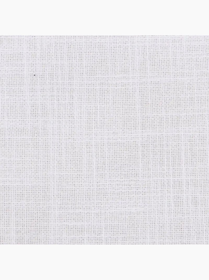 Rideau tamisant 100% coton flammé 140x250cm Blanc - Kiabi