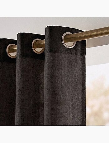 Rideau tamisant 100% coton flammé 140x250cm