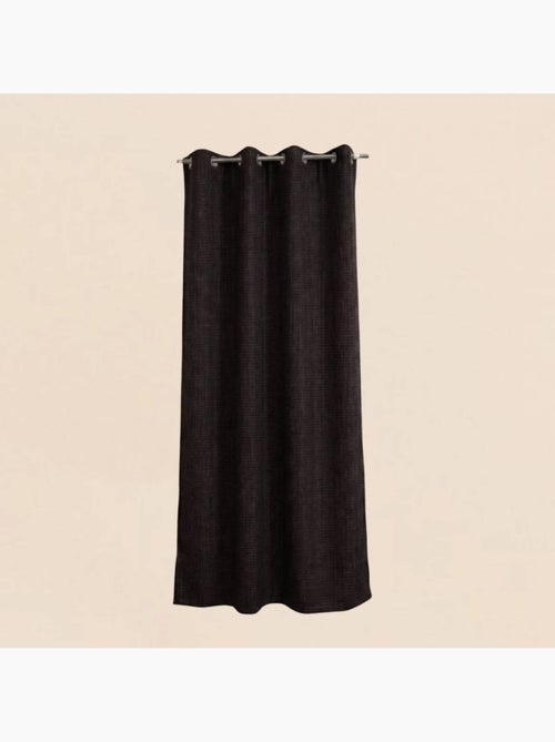 Rideau tamisant 100% coton flammé 140x250cm - Kiabi