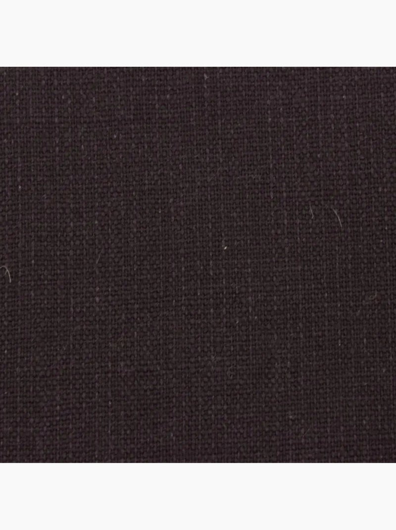 Rideau tamisant 100% coton flammé 140x250cm Noir - Kiabi