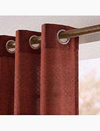 Rideau tamisant 100% coton flammé 140x250cm