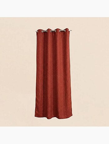 Rideau tamisant 100% coton flammé 140x250cm