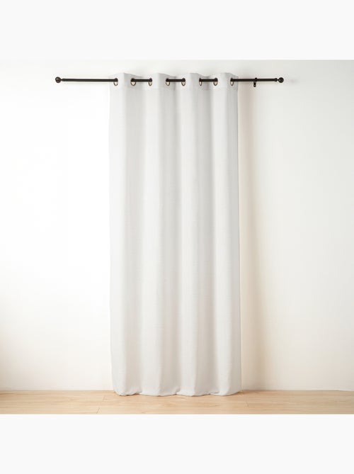 Rideau tamisant à fil texturé - Kiabi