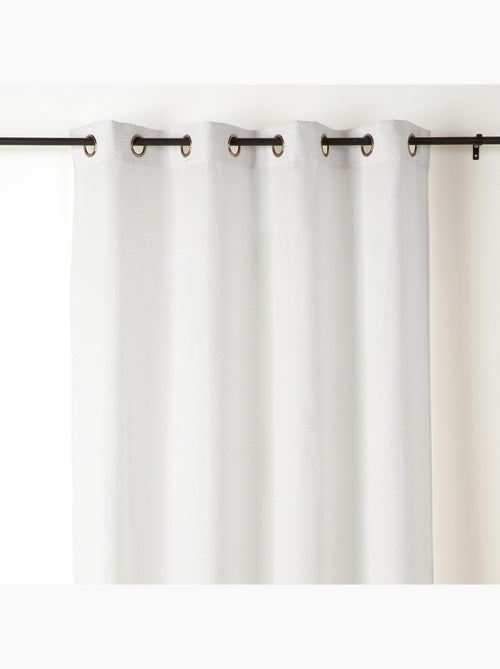 Rideau tamisant à fil texturé - Kiabi