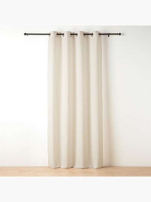 Rideau tamisant à fil texturé - Kiabi