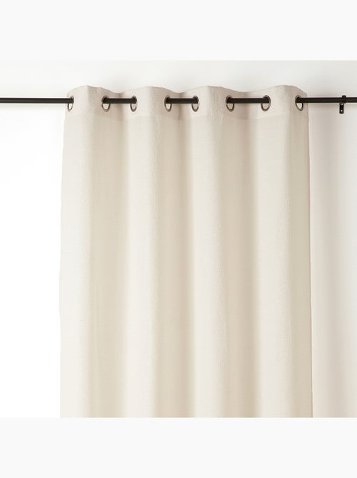 Rideau tamisant à fil texturé - Kiabi