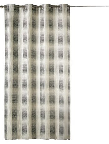Rideau tamisant à motif quadrillé