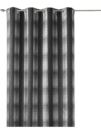 Rideau tamisant à motif quadrillé