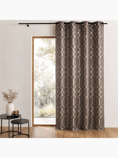 Rideau tamisant à motifs géométriques - Kiabi Rideau tamisant à motifs géométriques - Kiabi