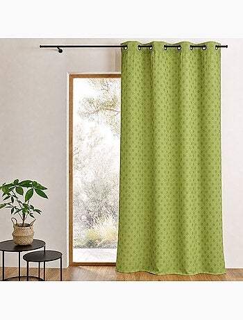 Rideau tamisant à motifs pois