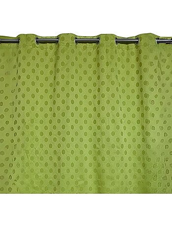Rideau tamisant à motifs pois