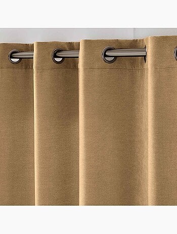 Rideau tamisant à œillets en velours chenille