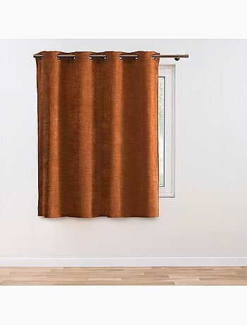 Rideau tamisant à œillets en velours chenille