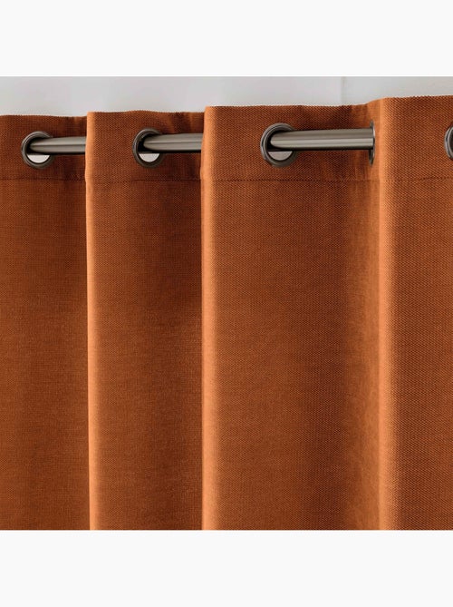 Rideau tamisant à œillets en velours chenille - Kiabi Rideau tamisant à œillets en velours chenille - Kiabi