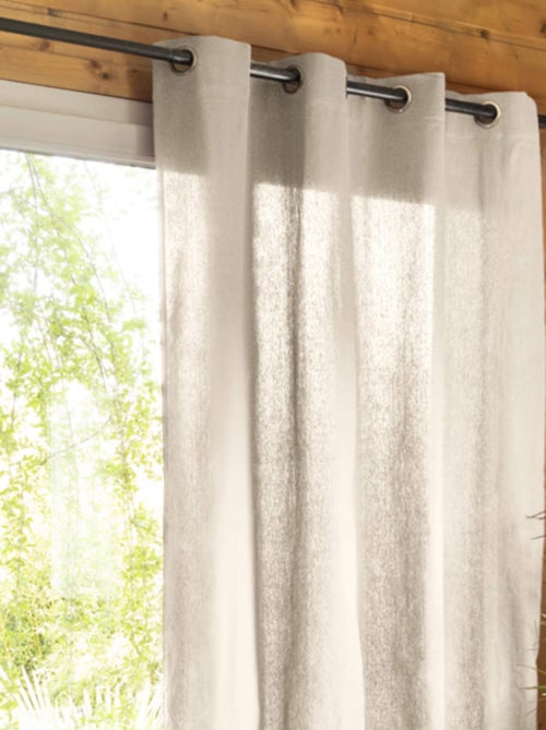 Rideau tamisant à œillets (lot de 2) - Terre de Nuit - Kiabi