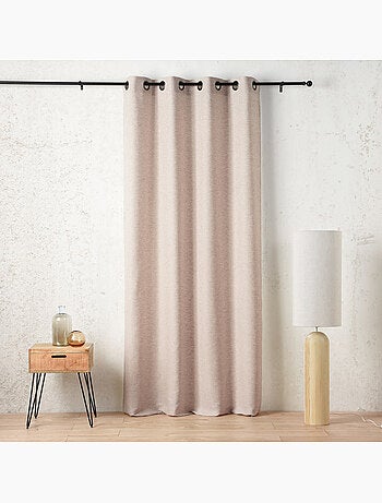 Rideau tamisant à œillets polylin satin