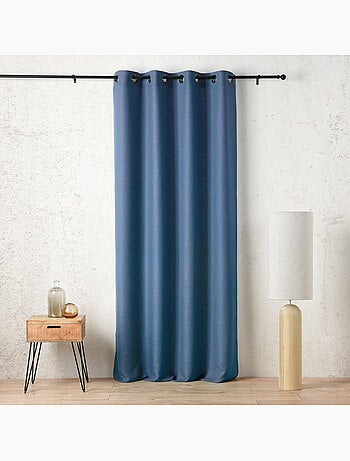 Rideau tamisant à œillets polylin satin