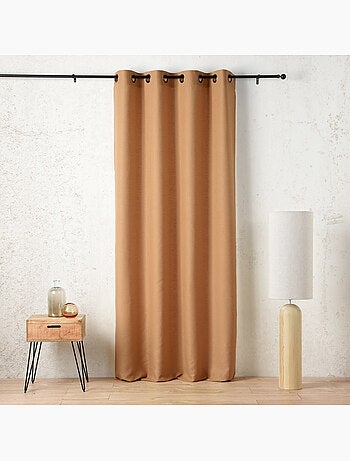 Rideau tamisant à œillets polylin satin