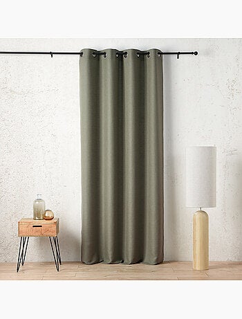 Rideau tamisant à œillets polylin satin