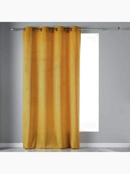 Rideau Tamisant à Œillets – Velours – Velvetine - Kiabi