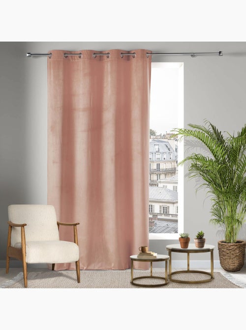 Rideau Tamisant à Œillets – Velours – Velvetine - Kiabi