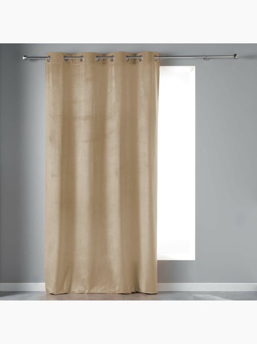 Rideau Tamisant à Œillets – Velours – Velvetine - Kiabi