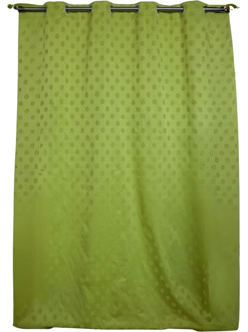 Rideau tamisant à pois Vert clair - Kiabi