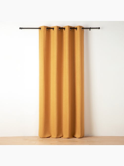 Rideau tamisant aspect flammé - Kiabi