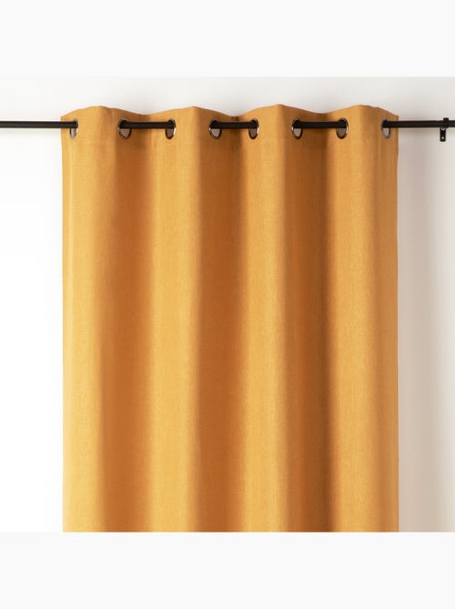 Rideau tamisant aspect flammé - Kiabi