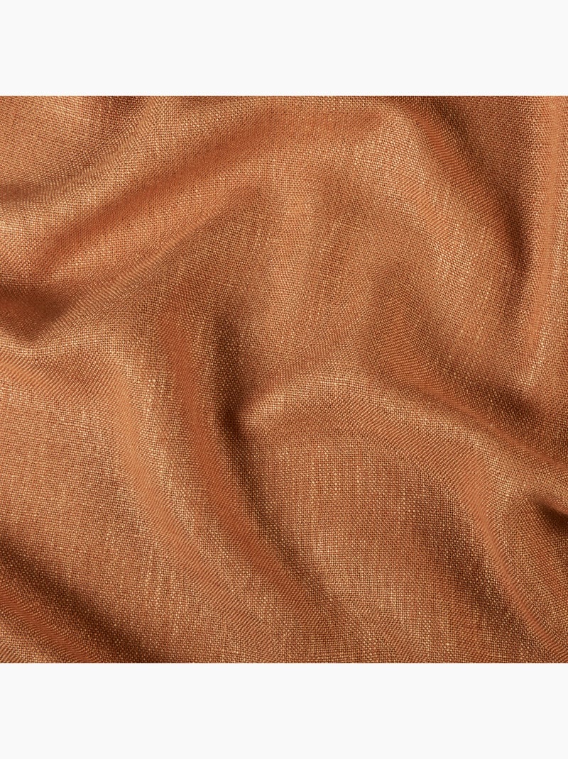 Rideau tamisant aspect flammé Marron tabac - Kiabi