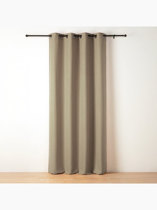 Rideau tamisant aspect flammé - Kiabi